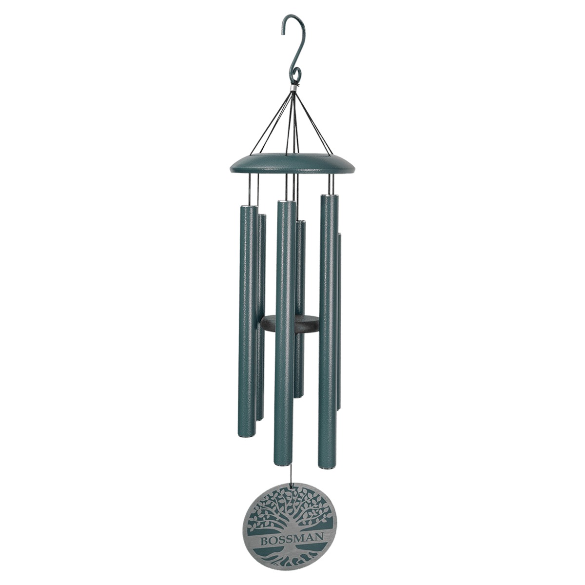 Personalized 36-inch Wind Chime — Dark Teal