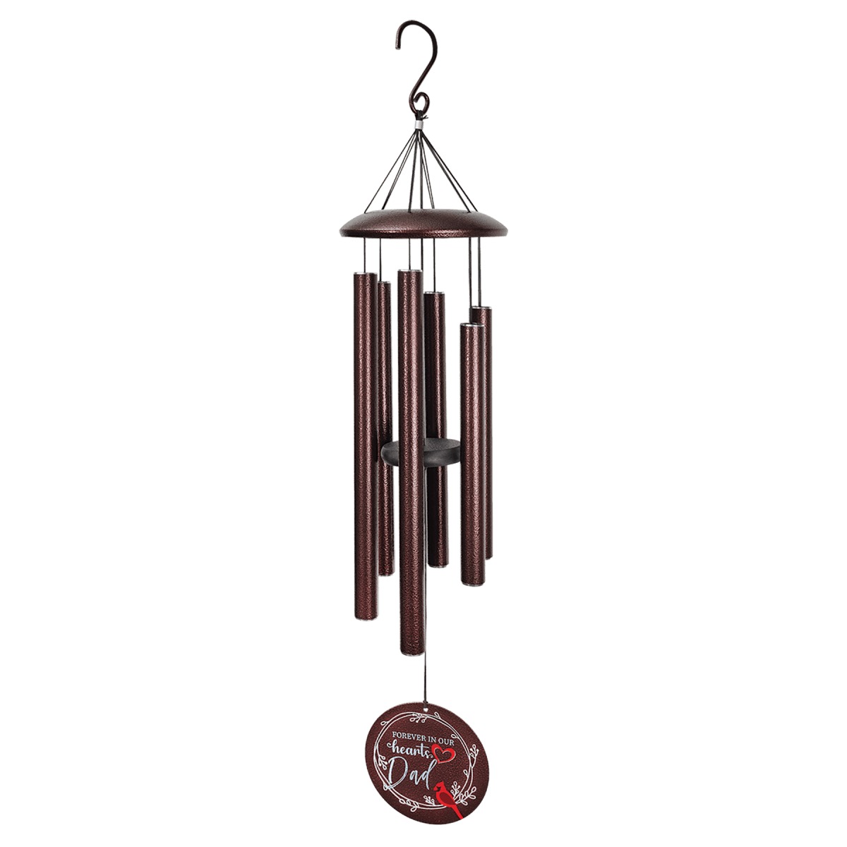 Personalized 36-inch Wind Chime — Copper